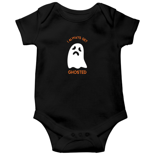 I Always Get Ghosted Baby Bodysuits | Black