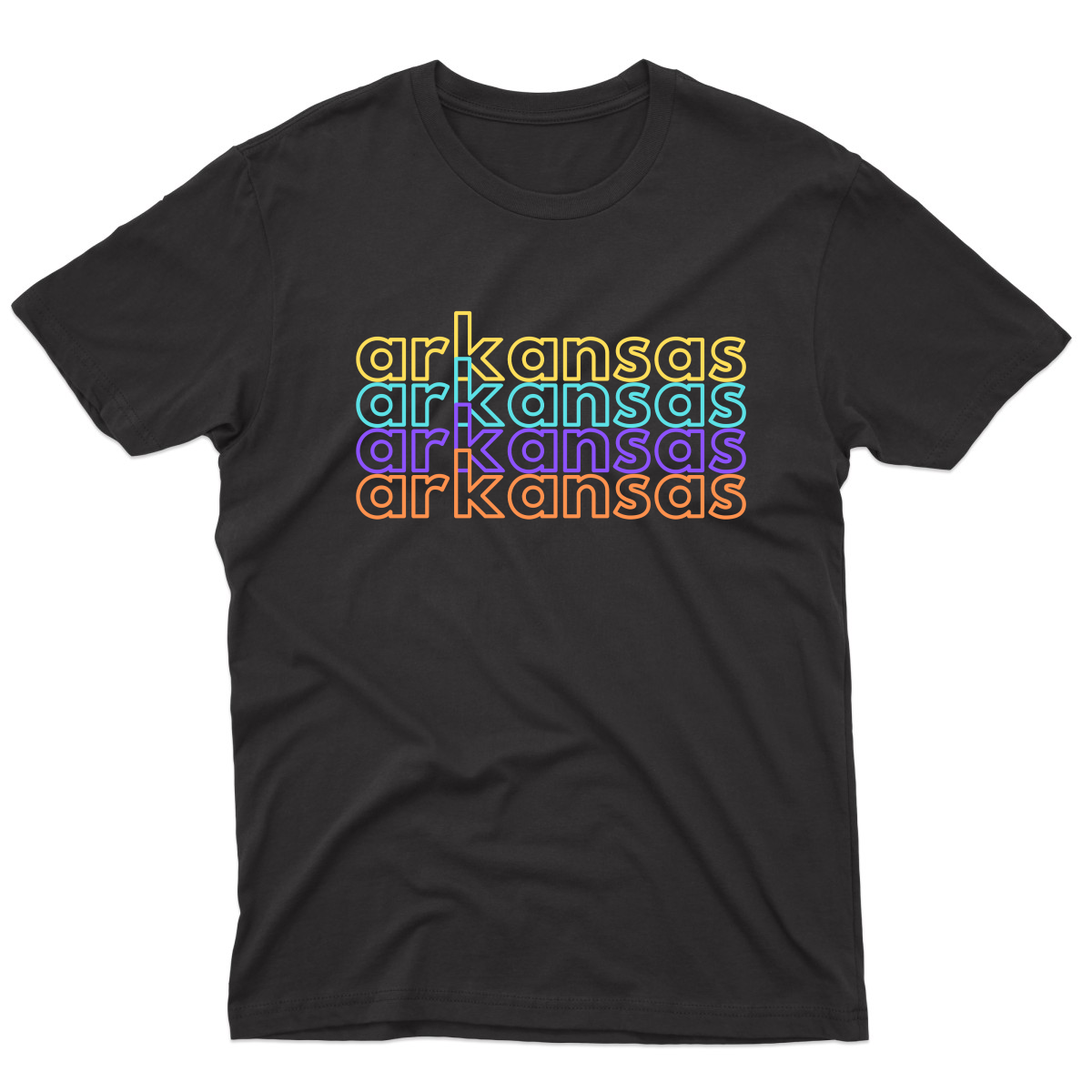 Arkansas Men's T-shirt | Black