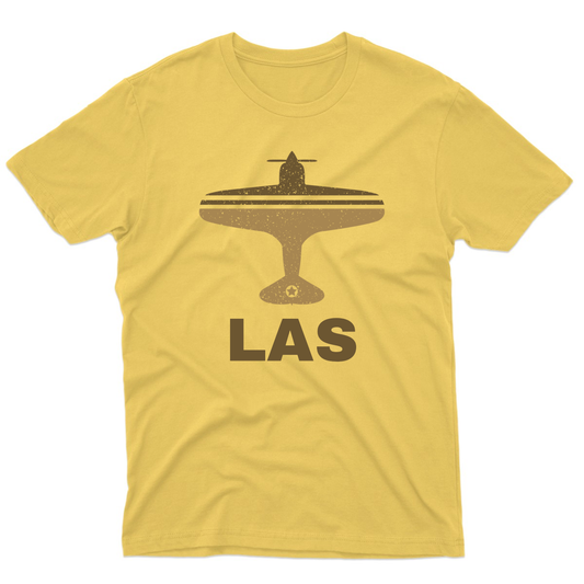 Fly Las Vegas LAS Airport Men's T-shirt | Yellow