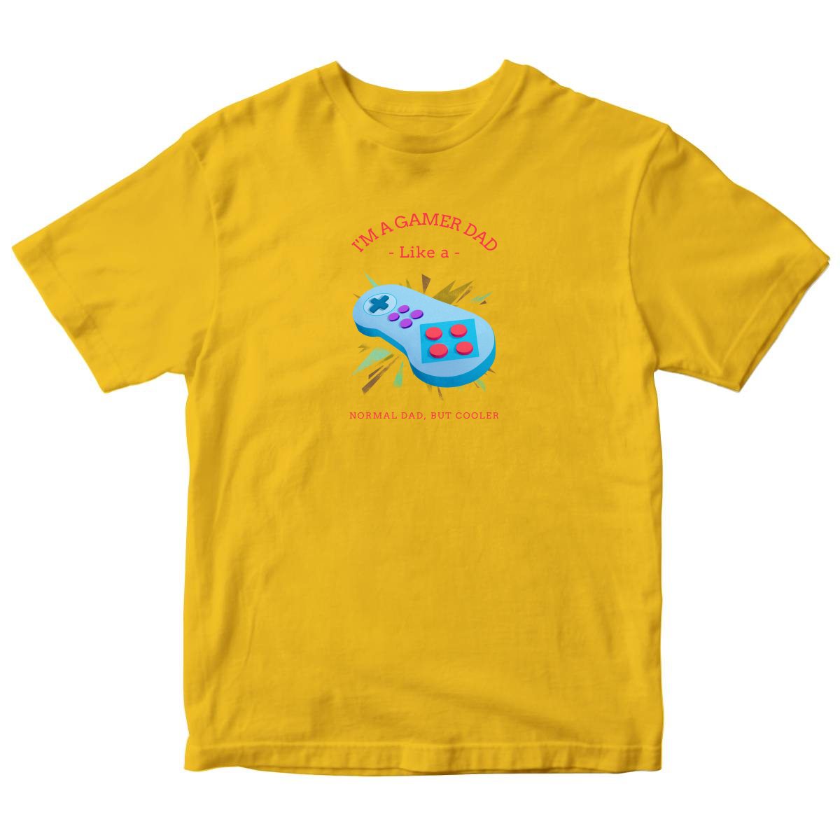 I'm a Gamer like a Dad Toddler T-shirt | Yellow