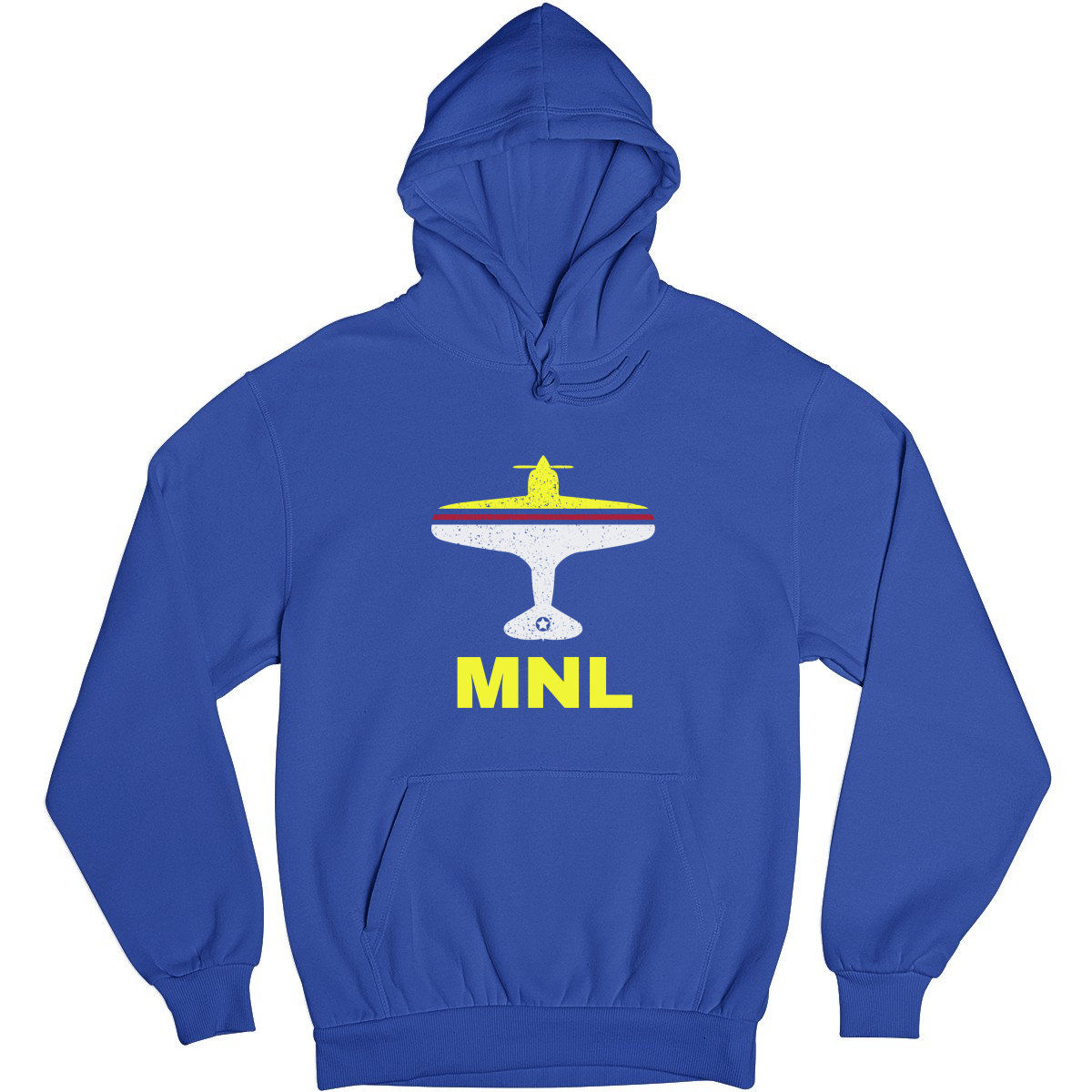 Fly Manila MNL Airport Unisex Hoodie | Blue