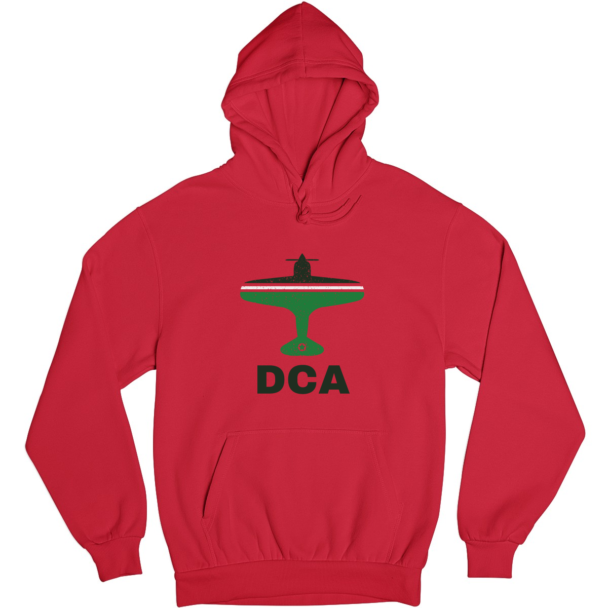 Fly Washington D.C. DCA Airport Unisex Hoodie | Red