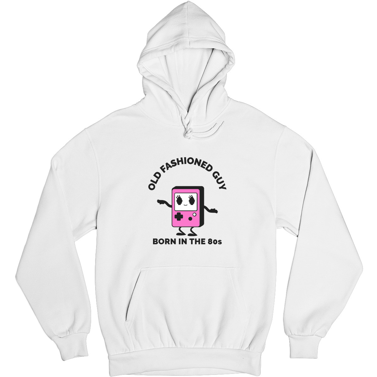 Old Fashioned Guy Unisex Hoodie | White