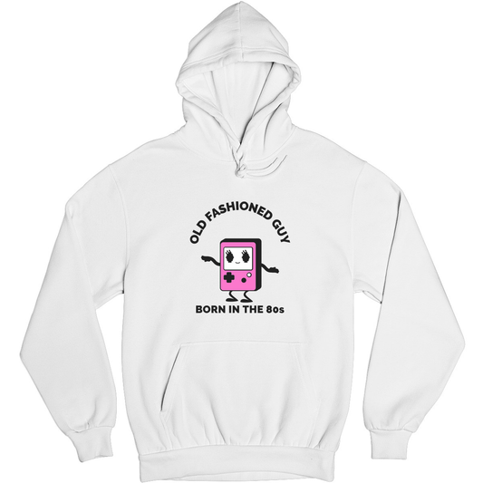 Old Fashioned Guy Unisex Hoodie | White