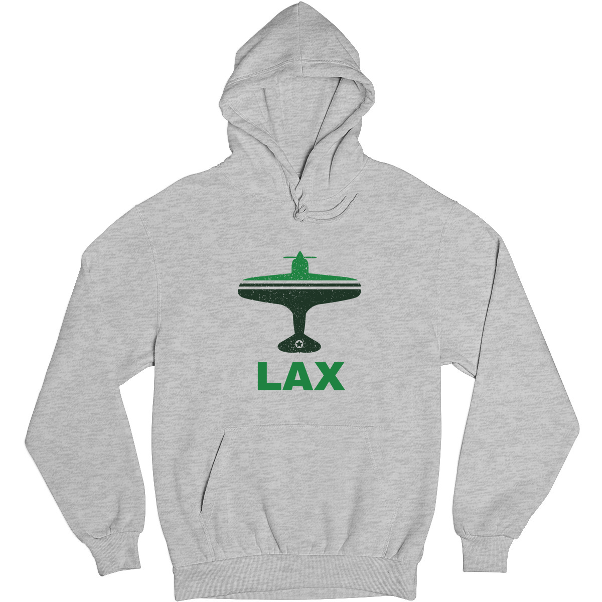 Fly Los  Angeles LAX Airport Unisex Hoodie | Gray