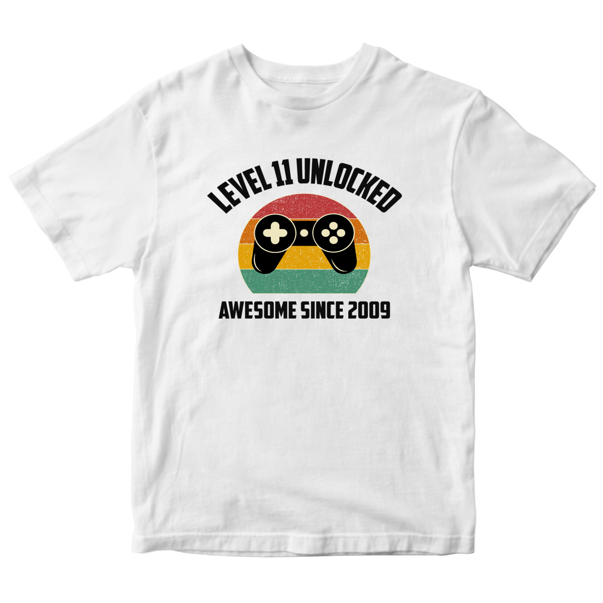 LEVEL 11 UNLOCKED Kids T-shirt | White