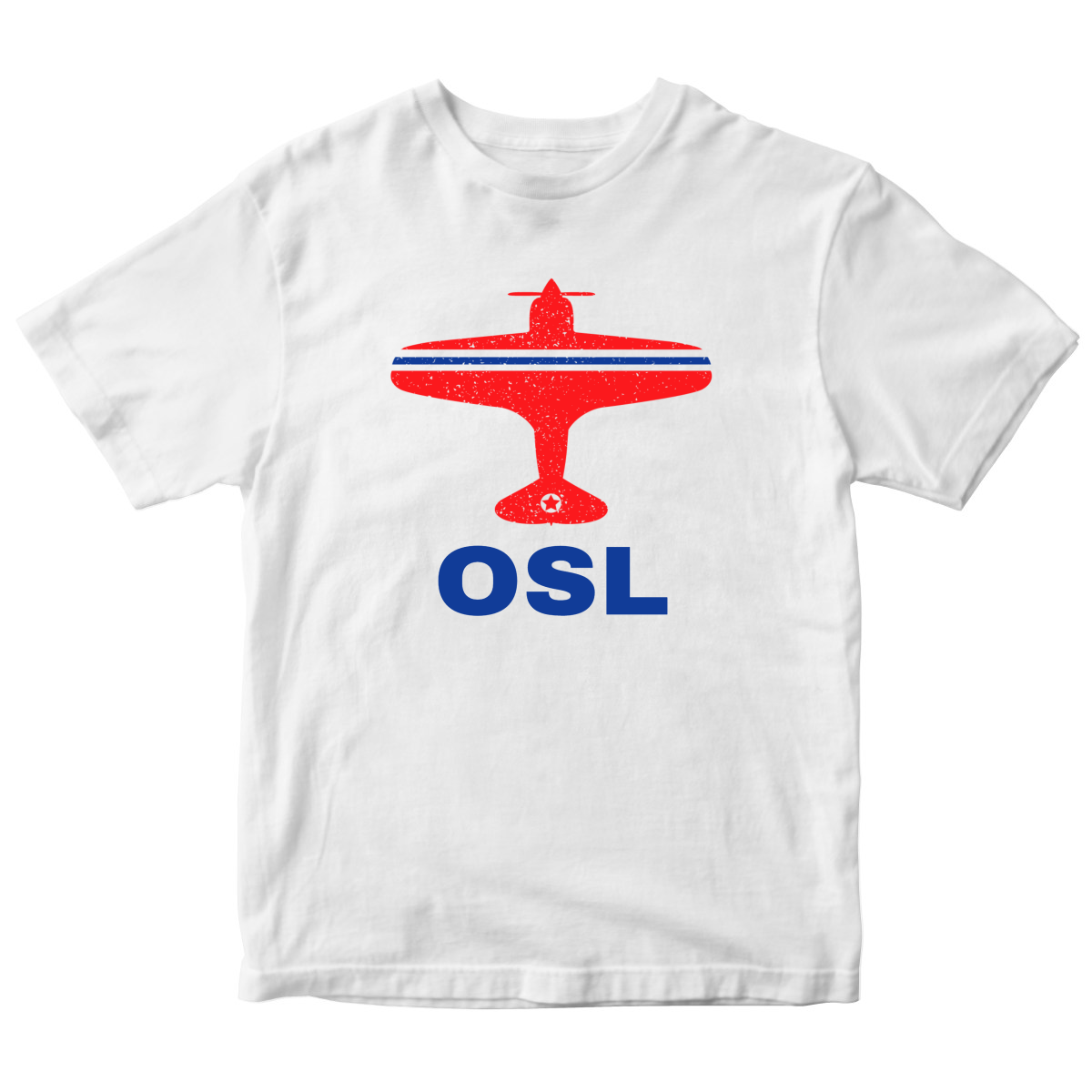 Fly Oslo OSL Airport  Kids T-shirt | White