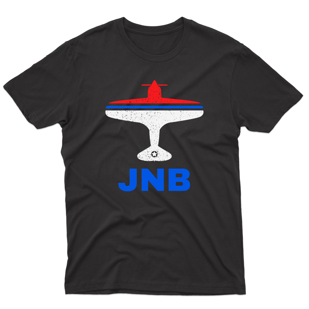 Fly Johannesburg JNB Airport Men's T-shirt | Black