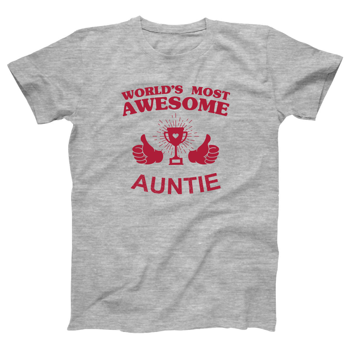 World's Most Awesome Auntie Women's T-shirt | Gray