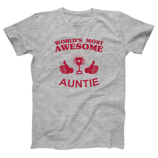 World's Most Awesome Auntie Women's T-shirt | Gray