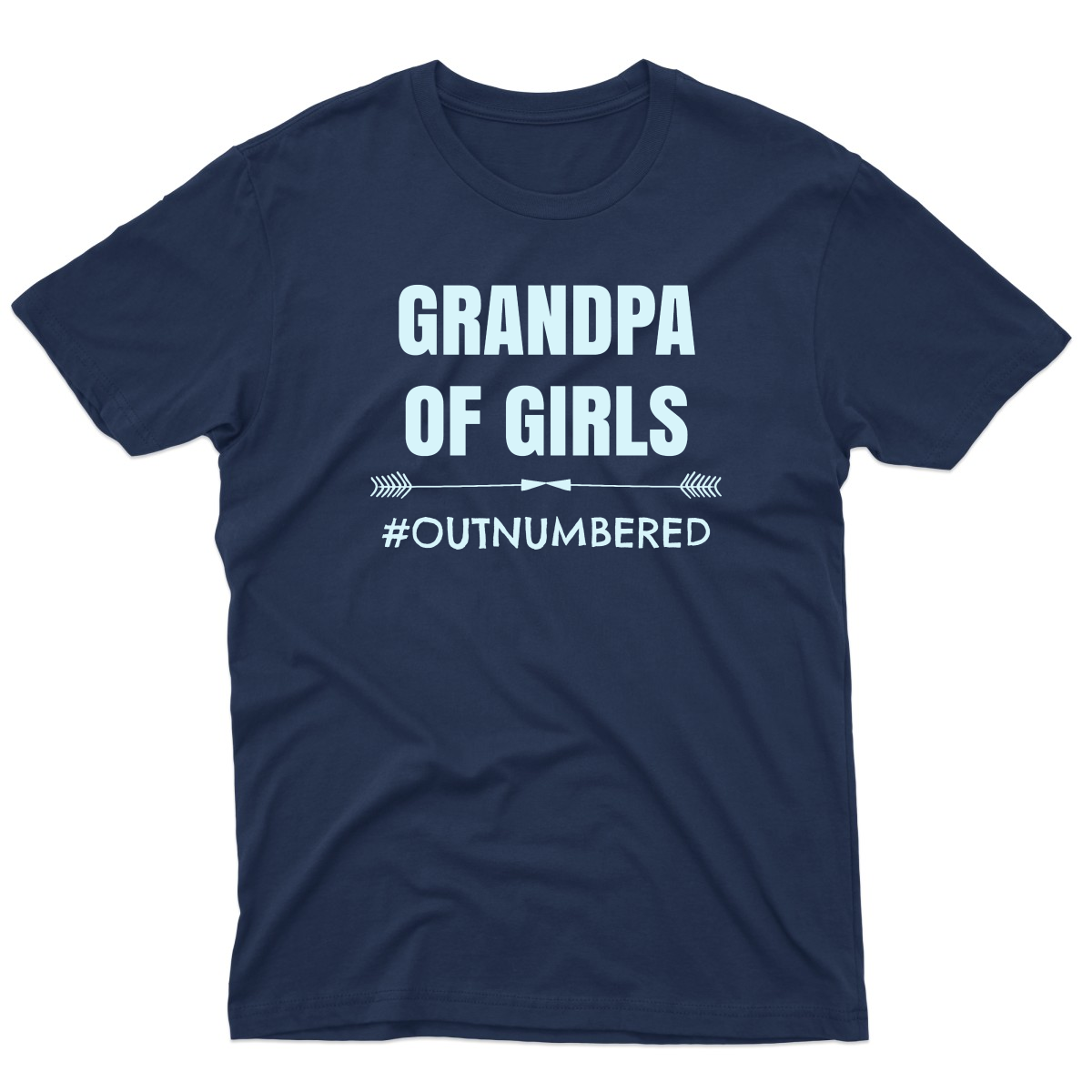 Grandpa of Girls Men's T-shirt | Navy