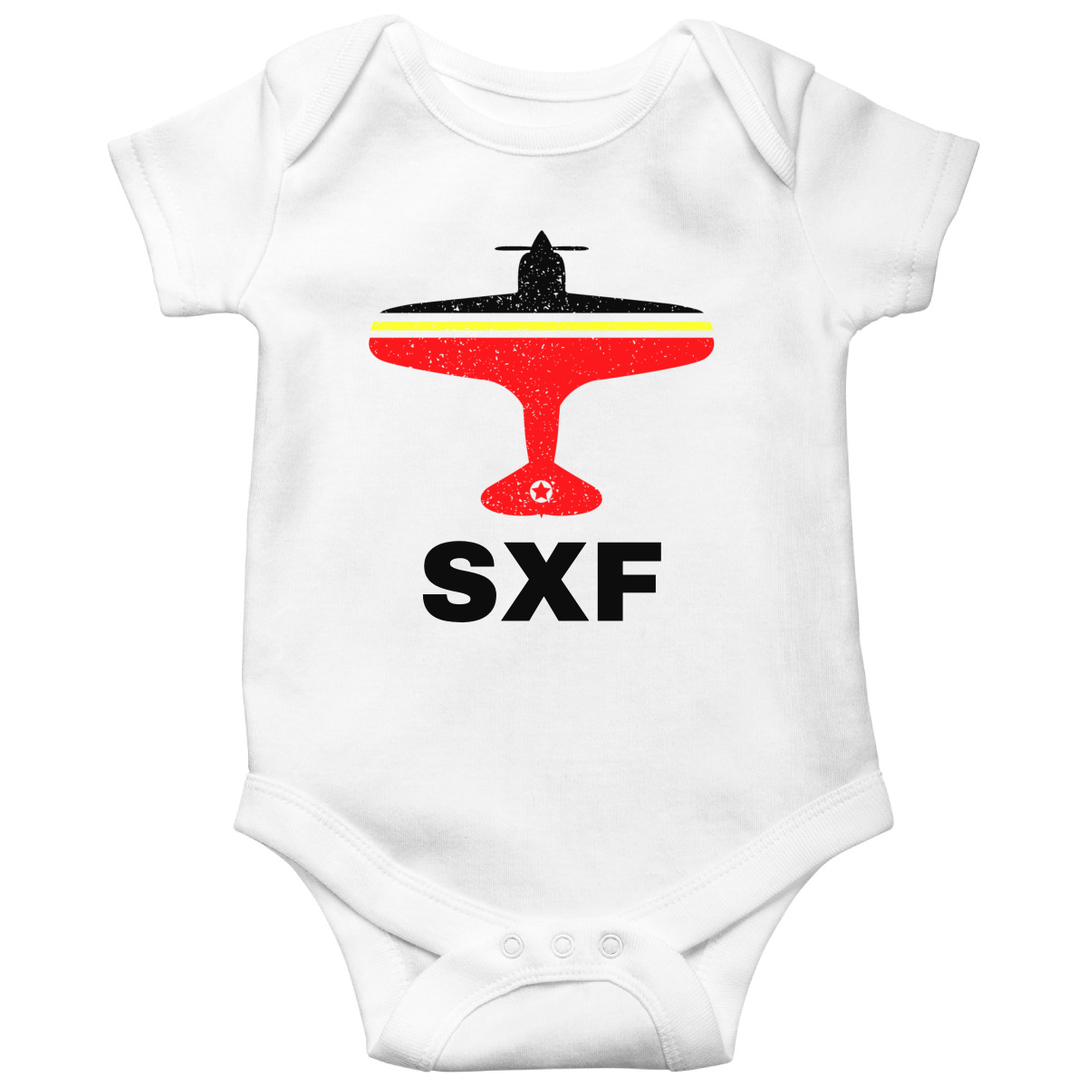 Fly Berlin SXF Airport Baby Bodysuits | White