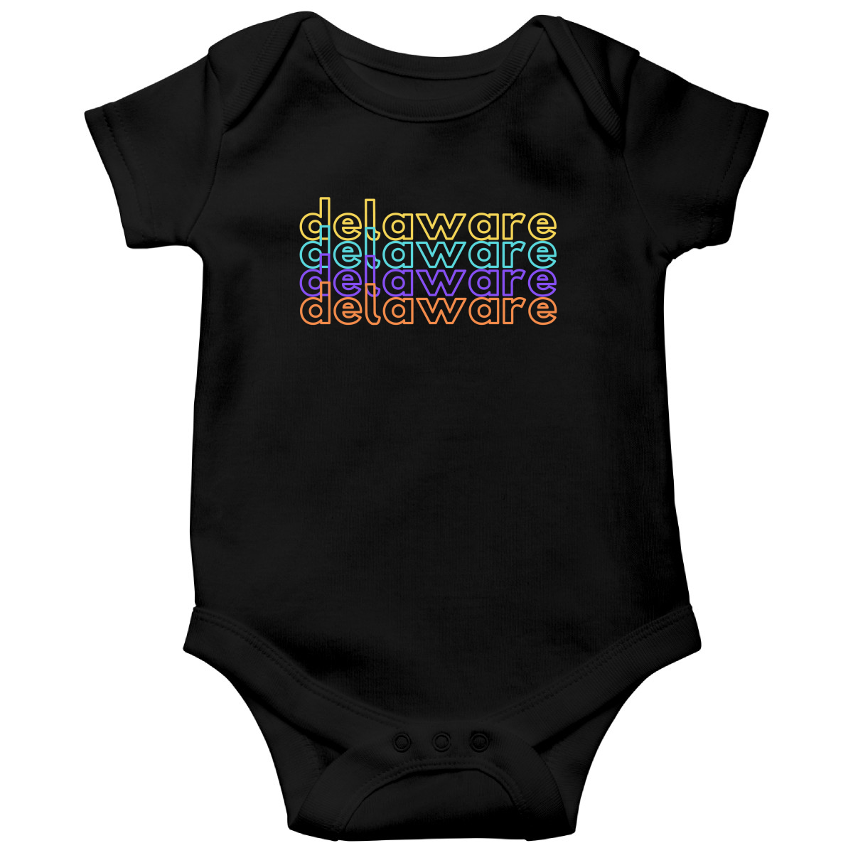 Delaware Baby Bodysuit | Black