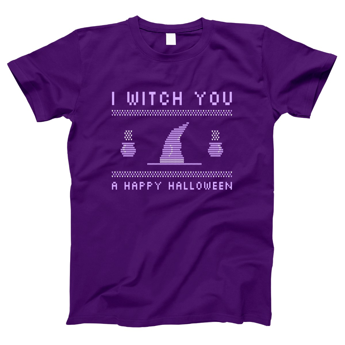 I Witch You a Happy Halloween Women's T-shirt | Purple