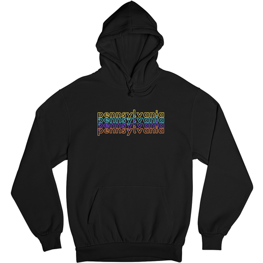 Pennsylvania Unisex Hoodie | Black