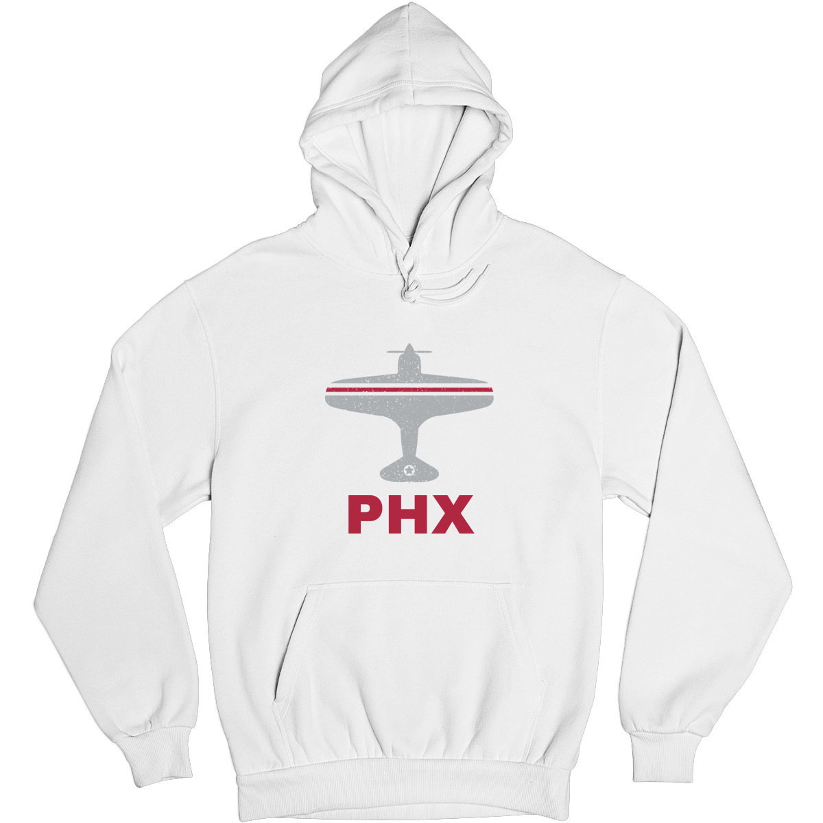 Fly Phoenix PHX Airport  Unisex Hoodie | White