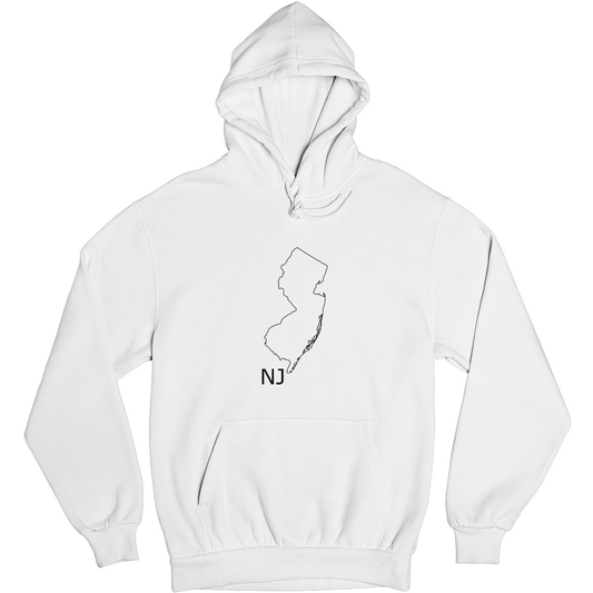 New Jersey Unisex Hoodie | White