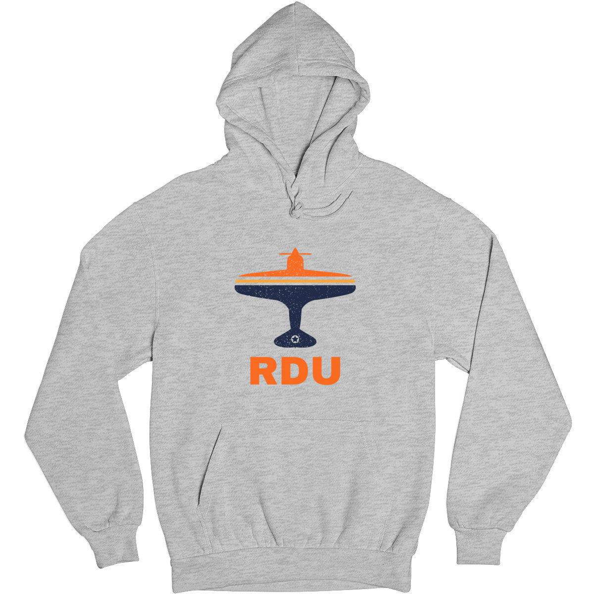 Fly Raleigh-Durham RDU Airport Unisex Hoodie | Gray
