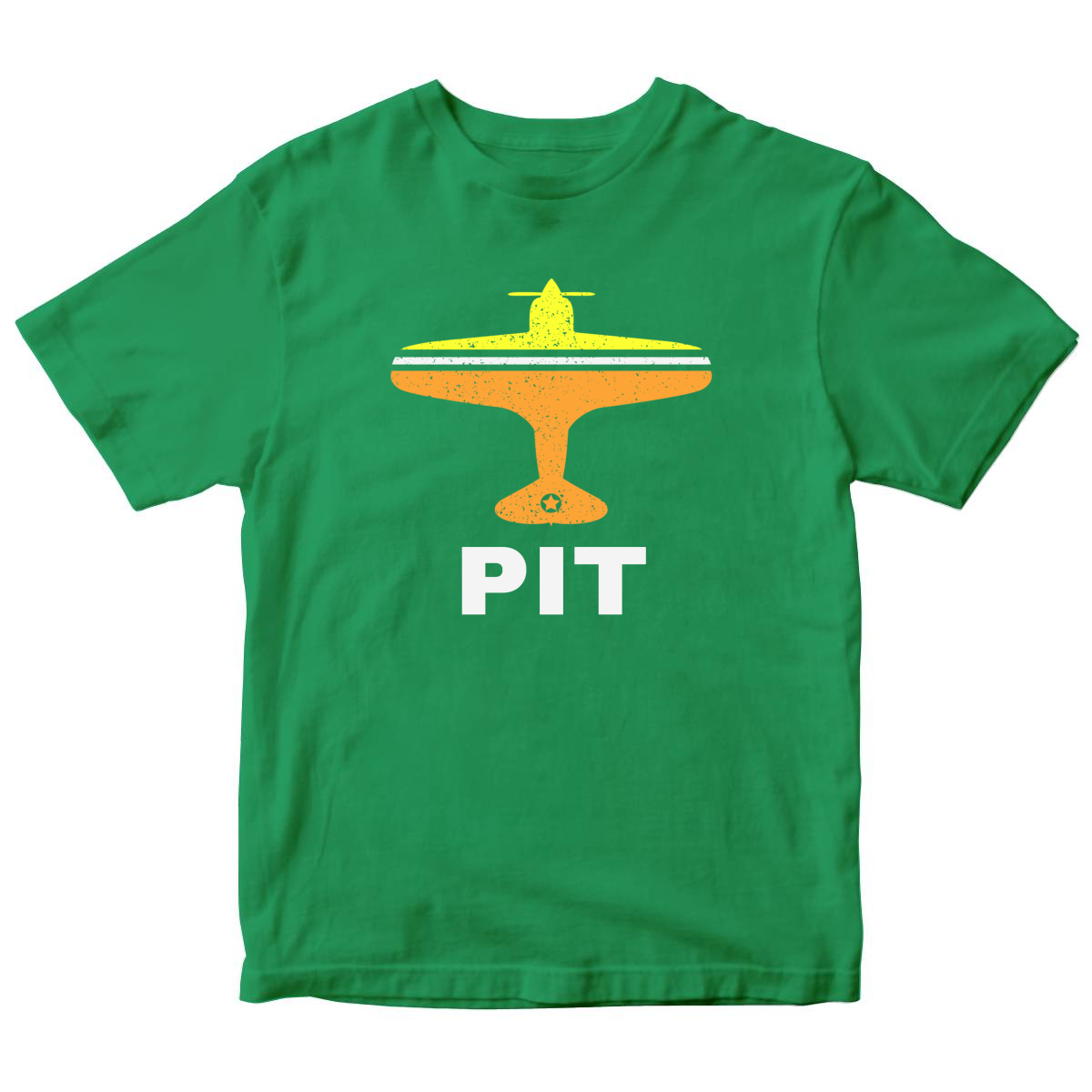 Fly Pittsburgh PIT Airport Kids T-shirt | Green