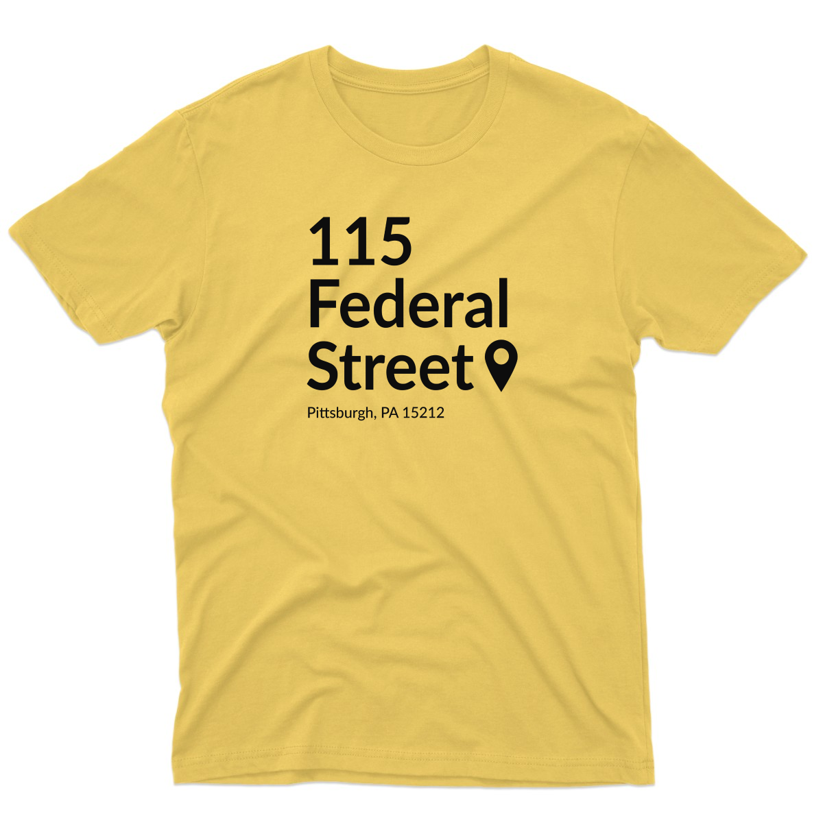 Pittsburgh Baseball Stadium Men's T-shirt | Yellow