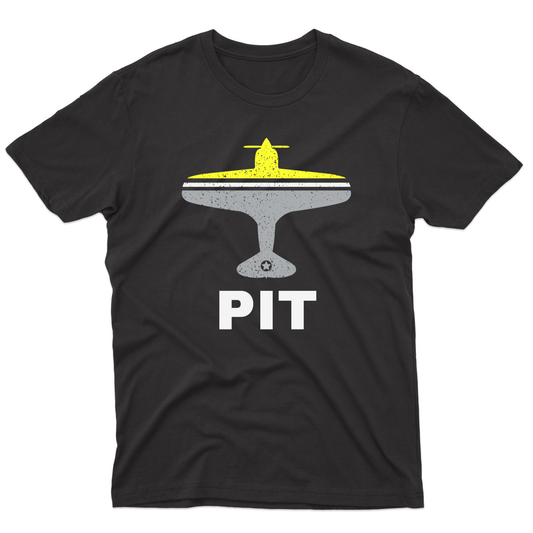 Fly Pittsburgh PIT Airport Men's T-shirt | Black