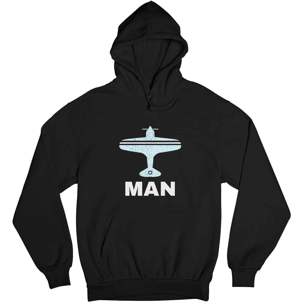 Fly Manchester MAN Airport Unisex Hoodie | Black
