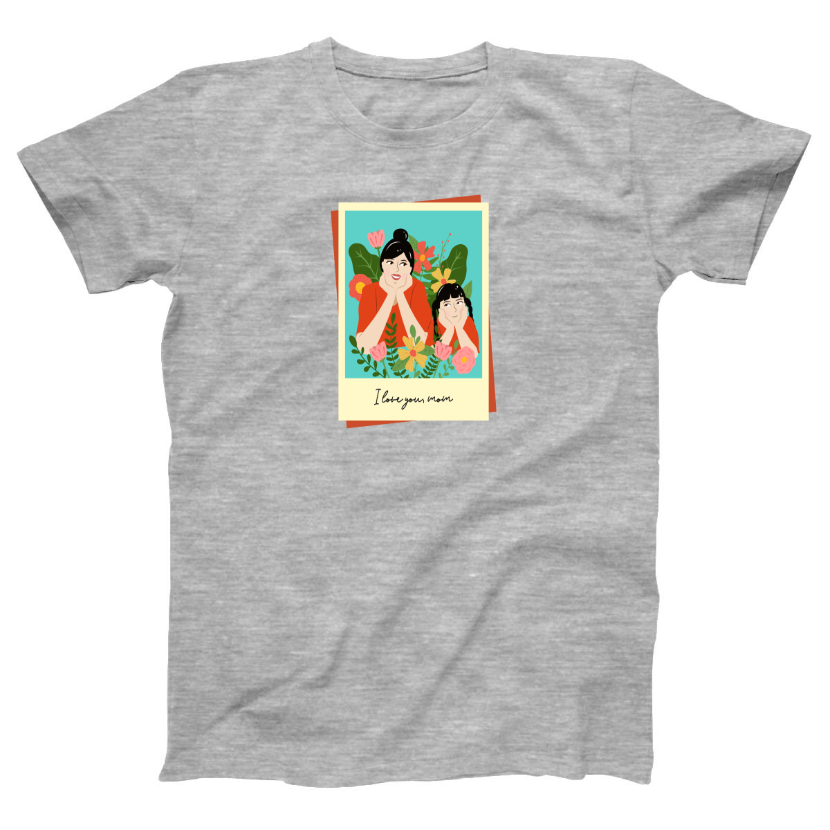 I love you Mom Women's T-shirt | Gray