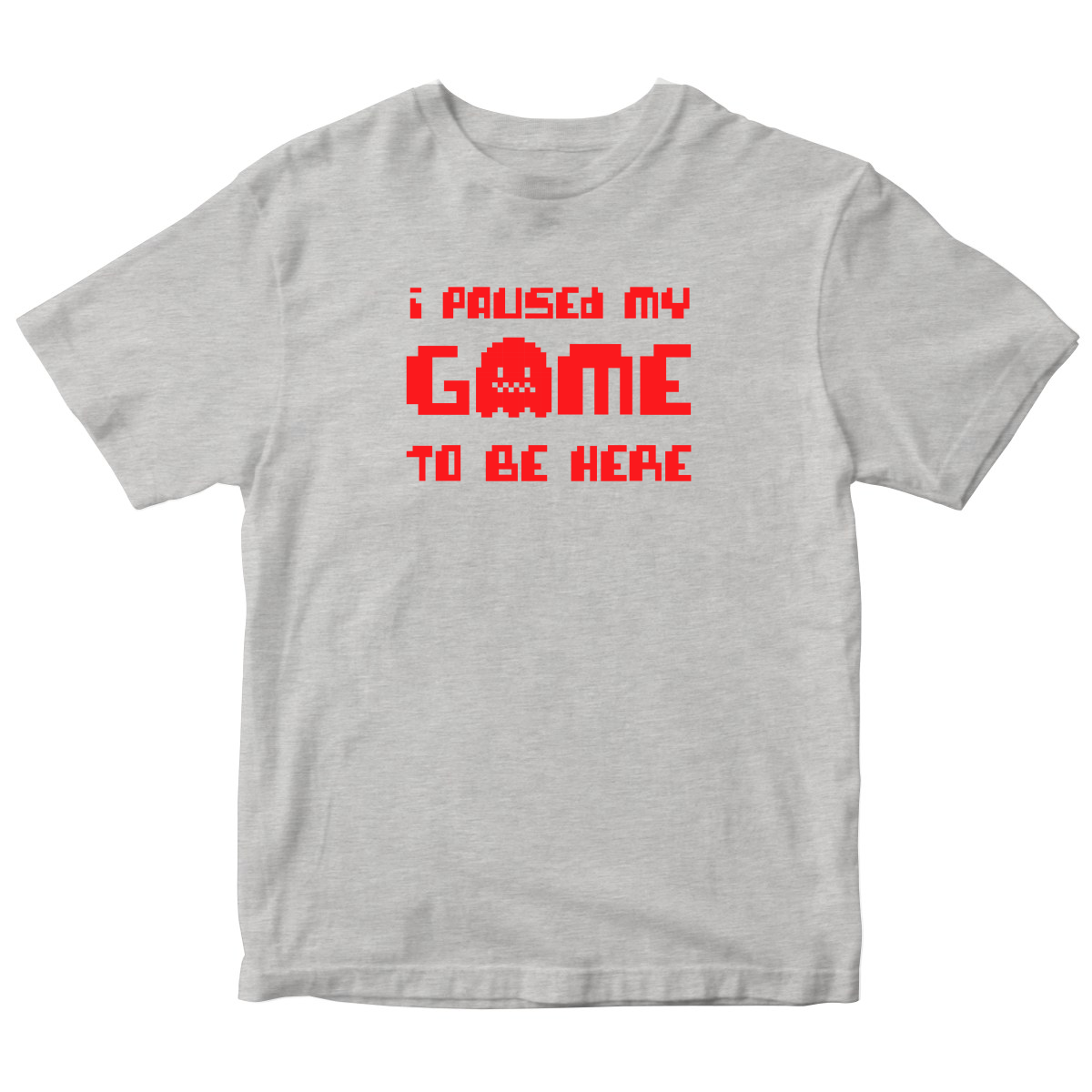 I Paused My Game To Be Here  Kids T-shirt | Gray