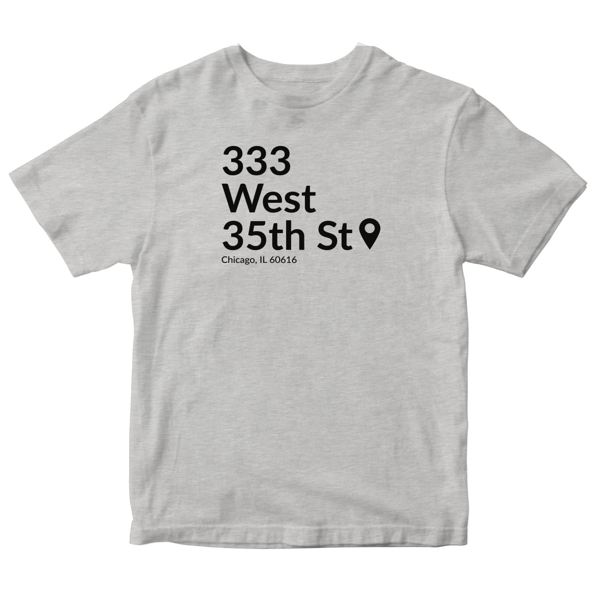 Chicago Baseball Stadium South Side Kids T-shirt | Gray