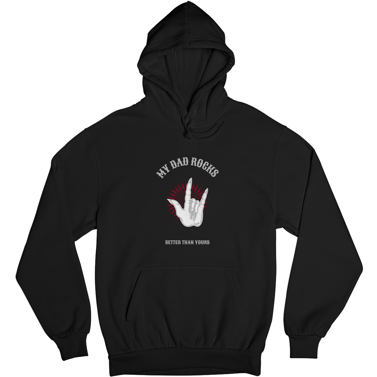 My dad rocks Unisex Hoodie | Black