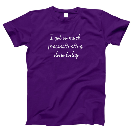 Procrastinator Women's T-shirt | Purple