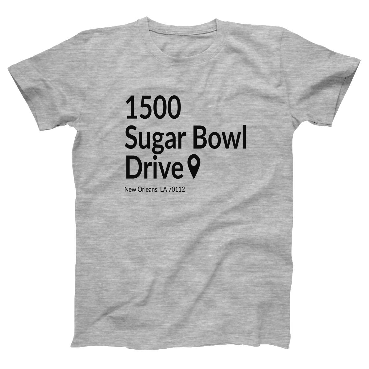 New Orleans Football Stadium Women's T-shirt | Gray