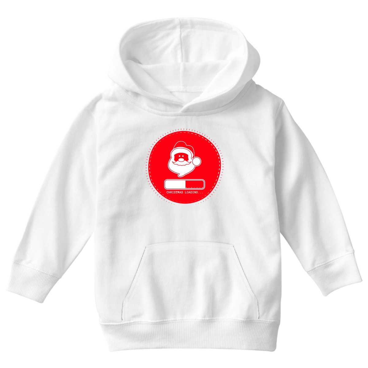 Christmas Loading Kids Hoodie | White