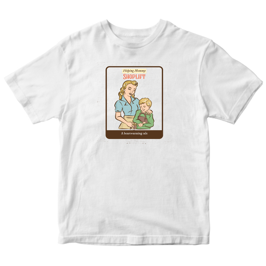 Helping Mommy Shoplift  Toddler T-shirt | White