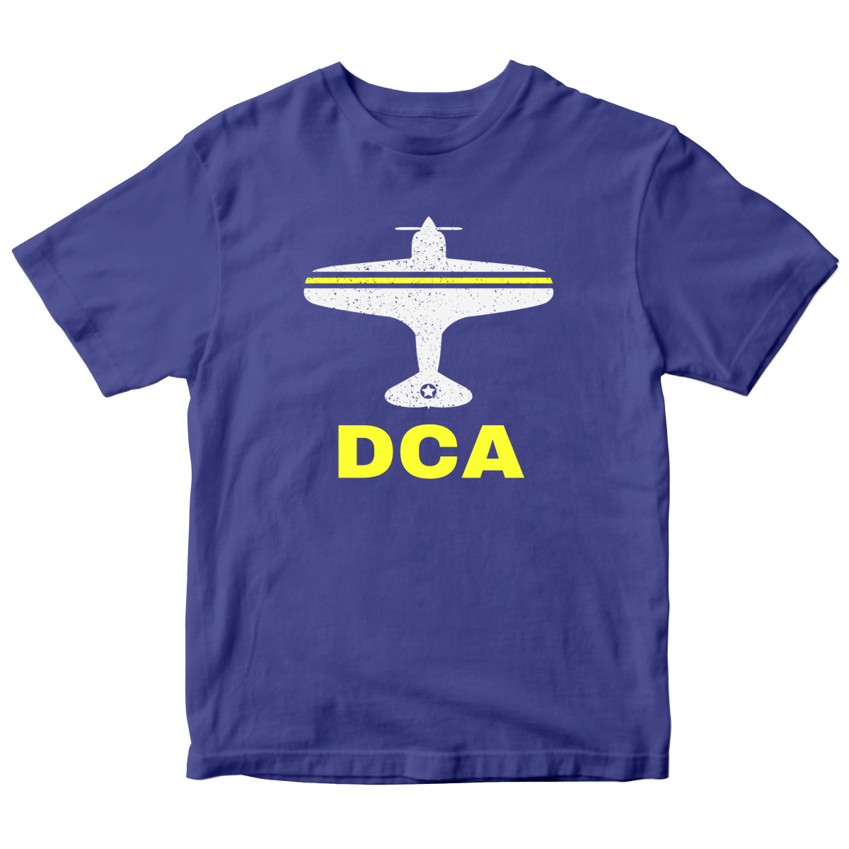 Fly Washington D.C. DCA Airport Kids T-shirt | Blue