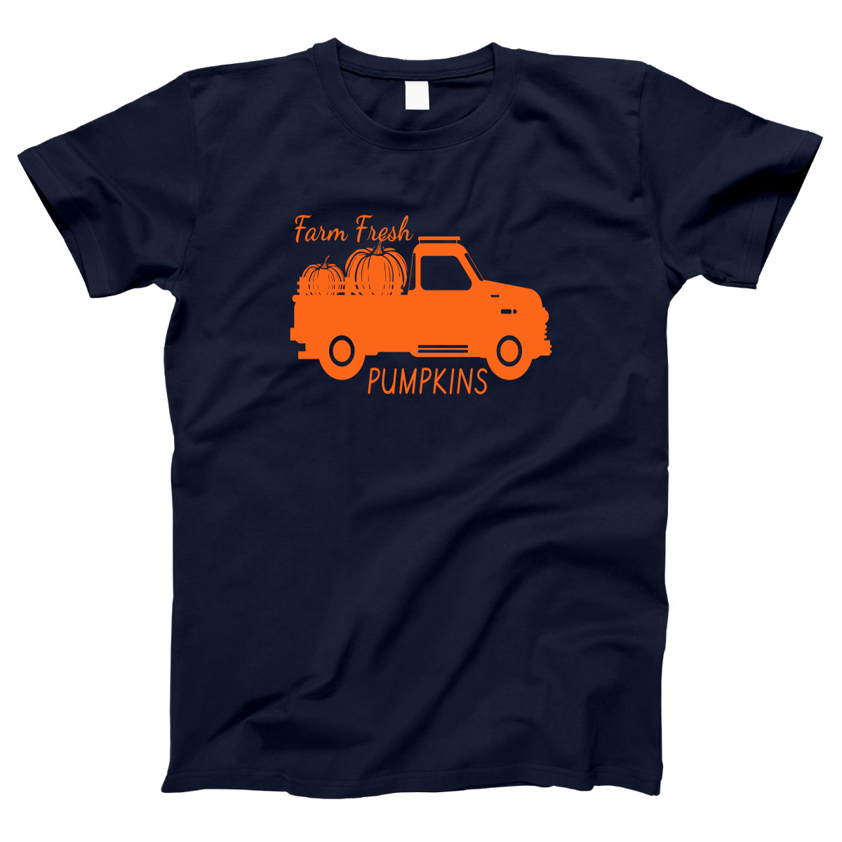 Farm Fresh Pumpkins Women's T-shirt | Navy
