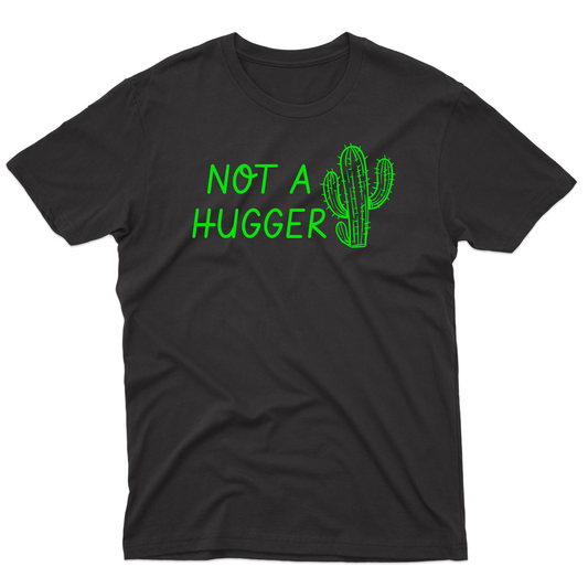 Not A Hugger Men's T-shirt | Black