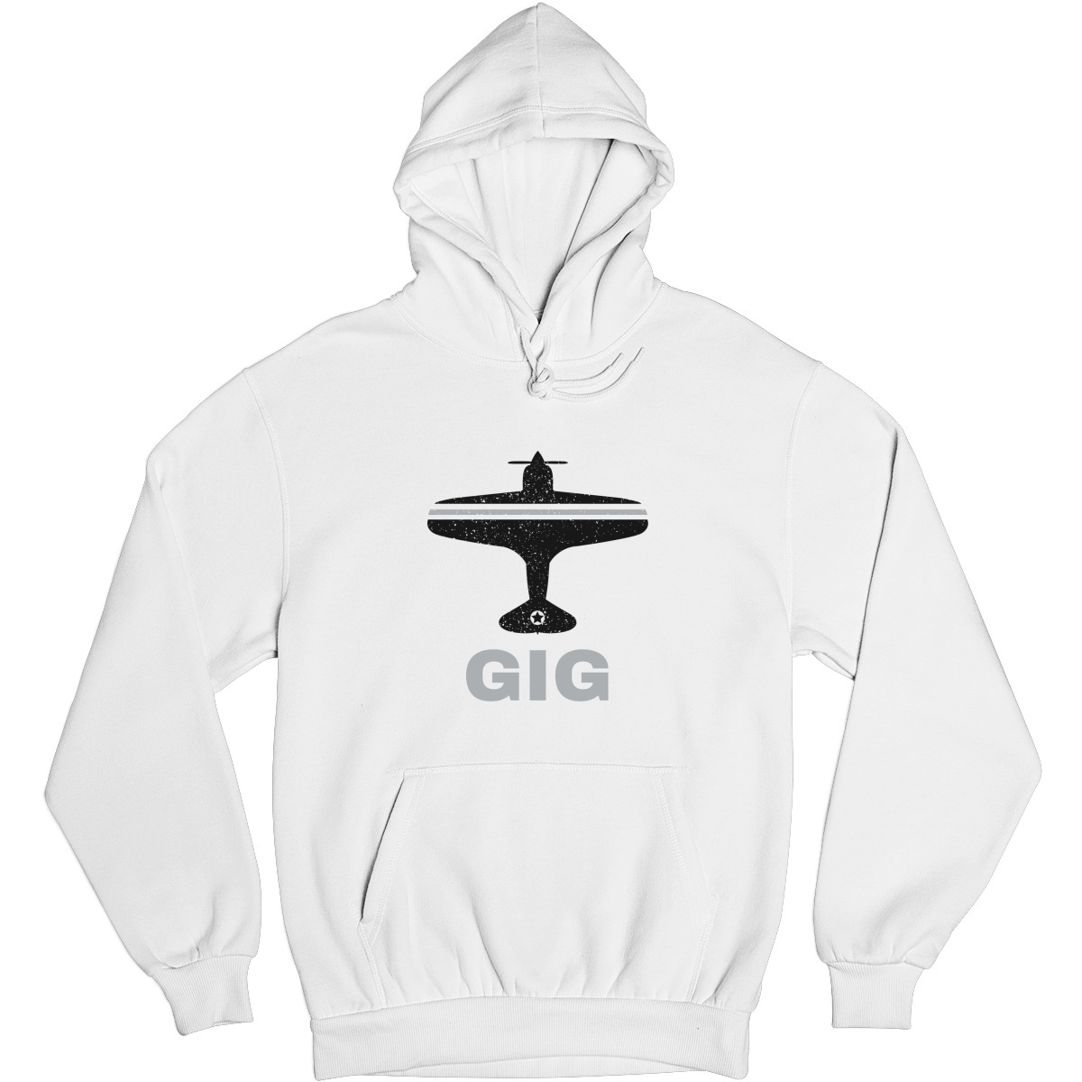 Fly Rio de Janerio GIG Airport Unisex Hoodie | White