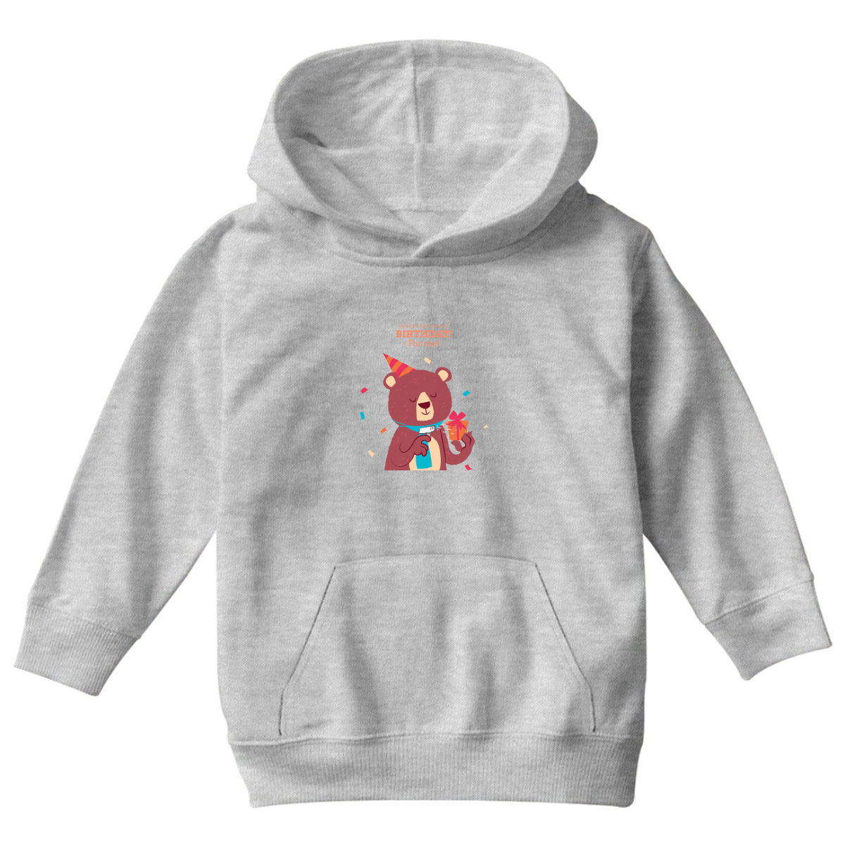 Happy (social distanced) birthday for me  Kids Hoodie | Gray