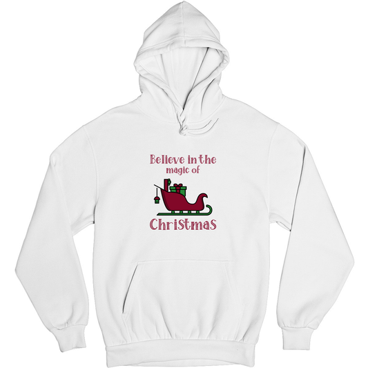 Believe in the Magic of Christmas Unisex Hoodie | White