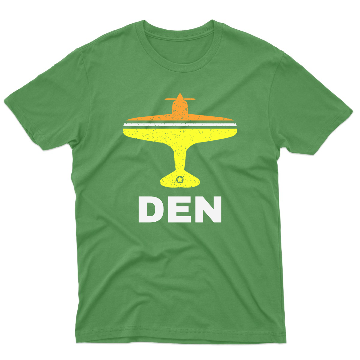 Fly Denver DEN Airport Men's T-shirt | Green