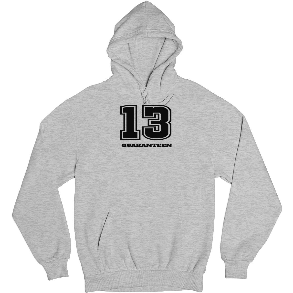 13 QUARANTEEN Unisex Hoodie | Gray