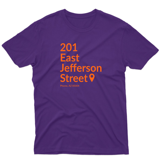 Phoenix Basketball Stadium Men's T-shirt | Purple