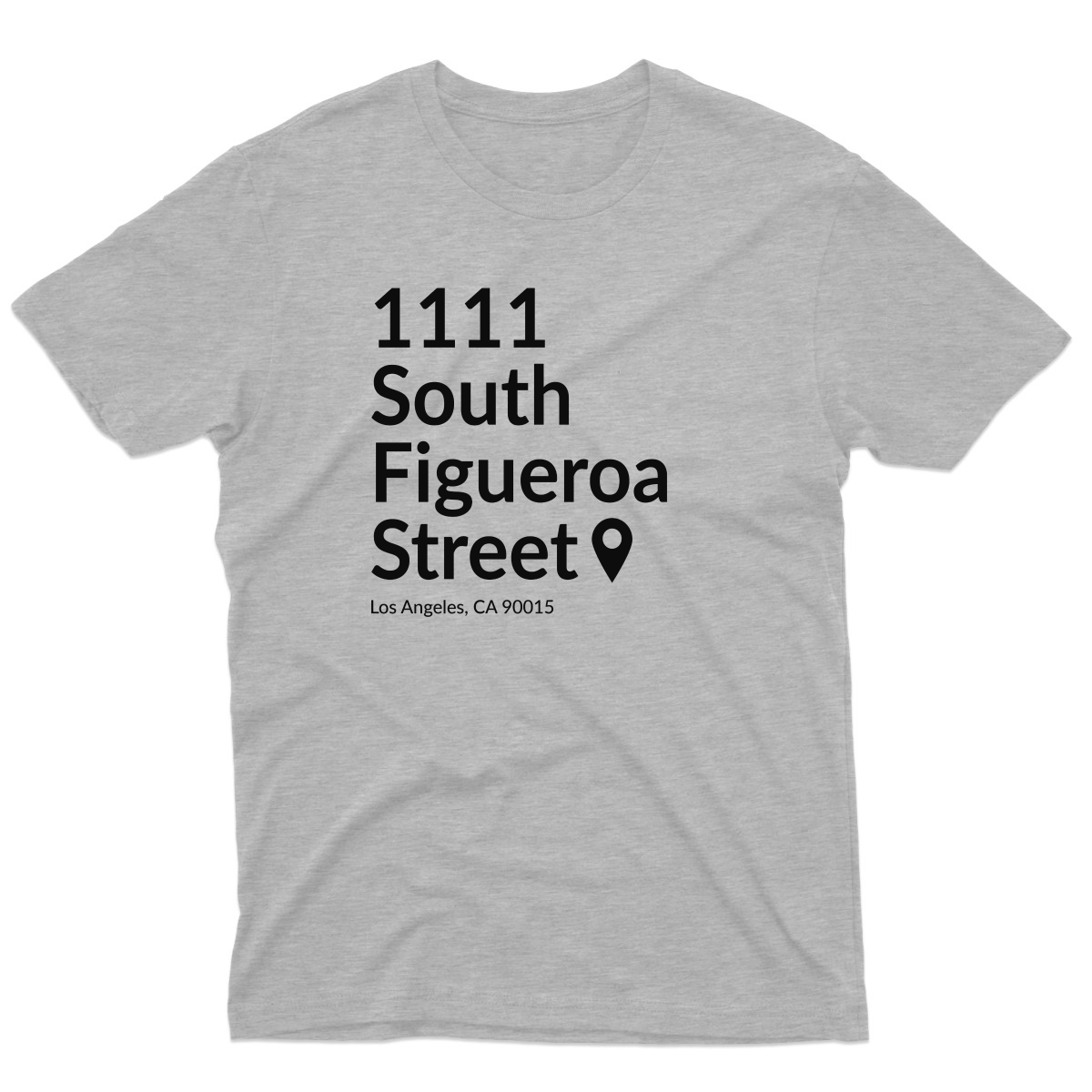 Los Angeles Basketball Stadium Men's T-shirt | Gray