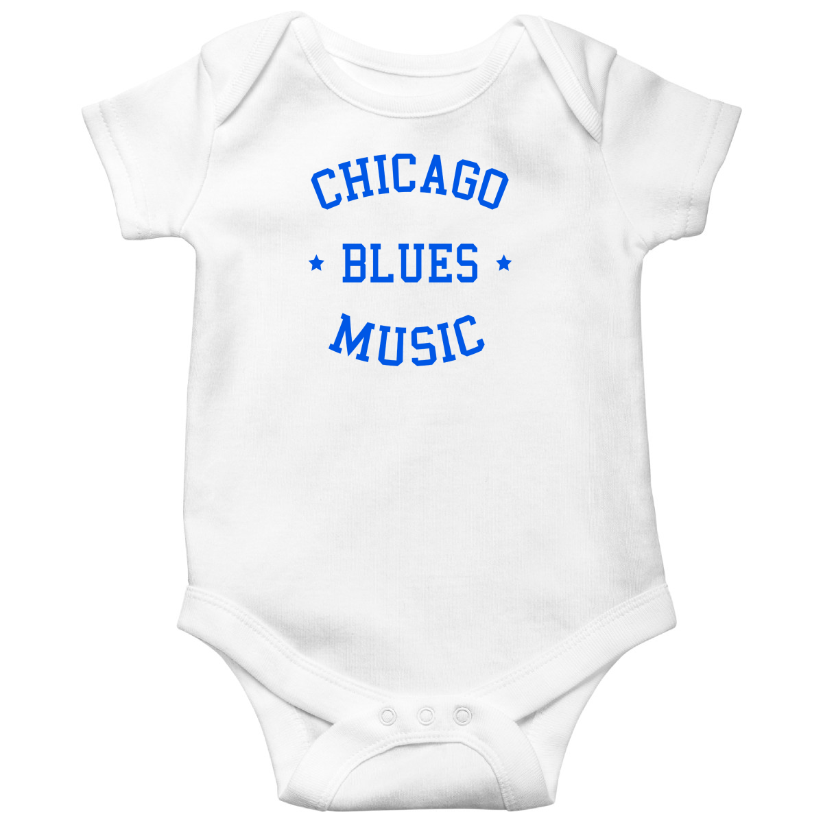 Chicago Blues Music Baby Bodysuits | White
