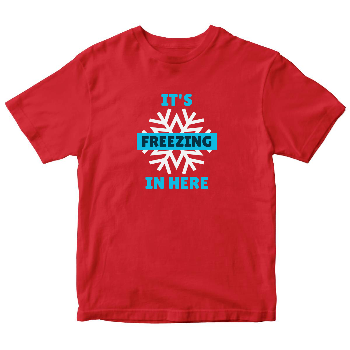 It's Freezing In Here! Kids T-shirt | Red