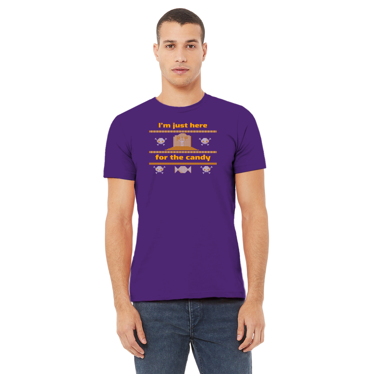 I'm Just Here For the Candy Men's T-shirt | Purple