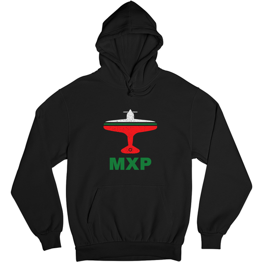 Fly Milan MXP Airport Unisex Hoodie | Black