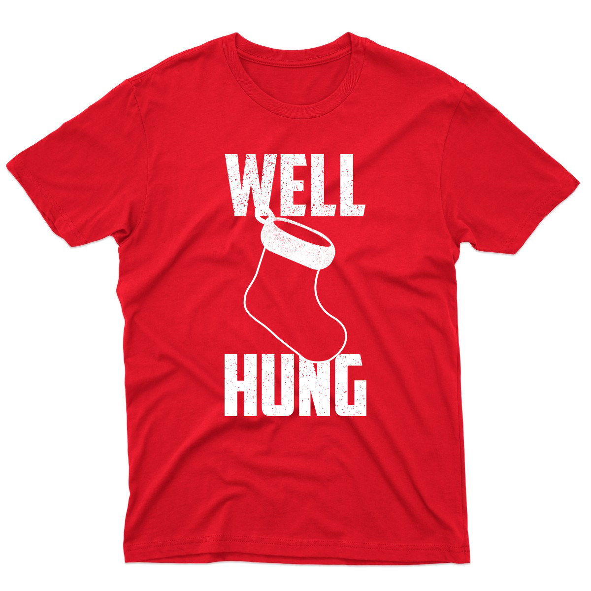 Well Hung Men's T-shirt | Red