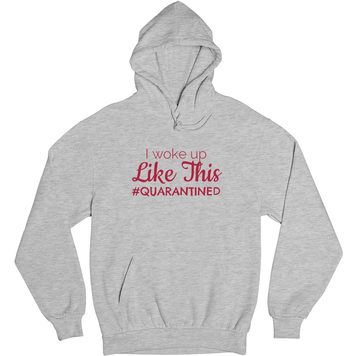 I WOKE UP Unisex Hoodie | Gray